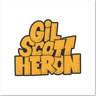 Gil Scott-Heron - Soul and Jazz Legend - Poet and Spoken Word Artist Posters and Art